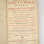 Couverture du livre Estimation du livre « nouveau coutumier général ou Corps des coutumes générales et particulières de France, et des provinces connus sous le nom des Gaules »