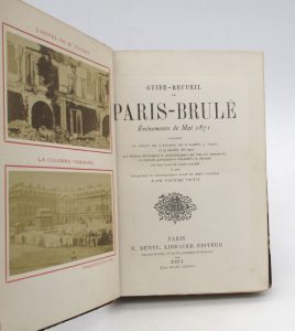 Estimation Histoire - Couverture du livre Estimation du livre « guide-recueil du Paris brûlé »
