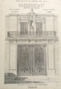 Estimation Beaux-Arts - Couverture du livre Estimation du livre « ornements en fonte de fer Barbezat & Cie »