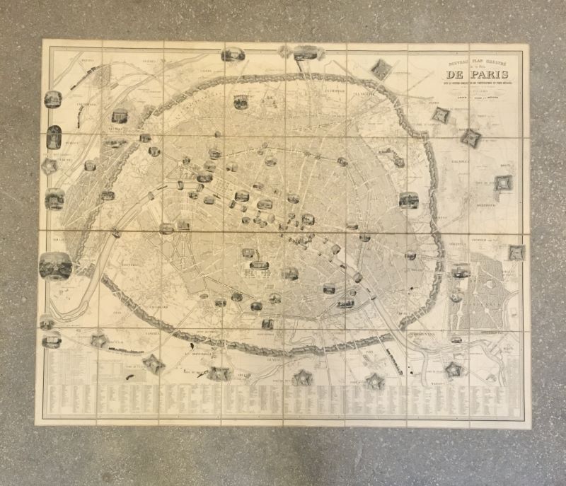Couverture du livre Estimation du livre « nouveau Plan de la ville de Paris avec le système complet de ses fortifications et forts détachés et des Communes de la banlieue »