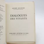Couverture du livre Estimation du livre « dialogues des vivants »