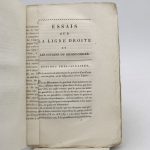 Couverture du livre Estimation du livre « essais sur la ligne droite et les courbes du second degré »