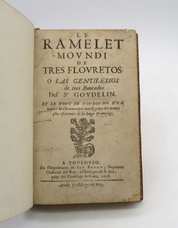 Couverture du livre Estimation du livre « le Ramelet moundi de tres gentilessos de tres boutados »