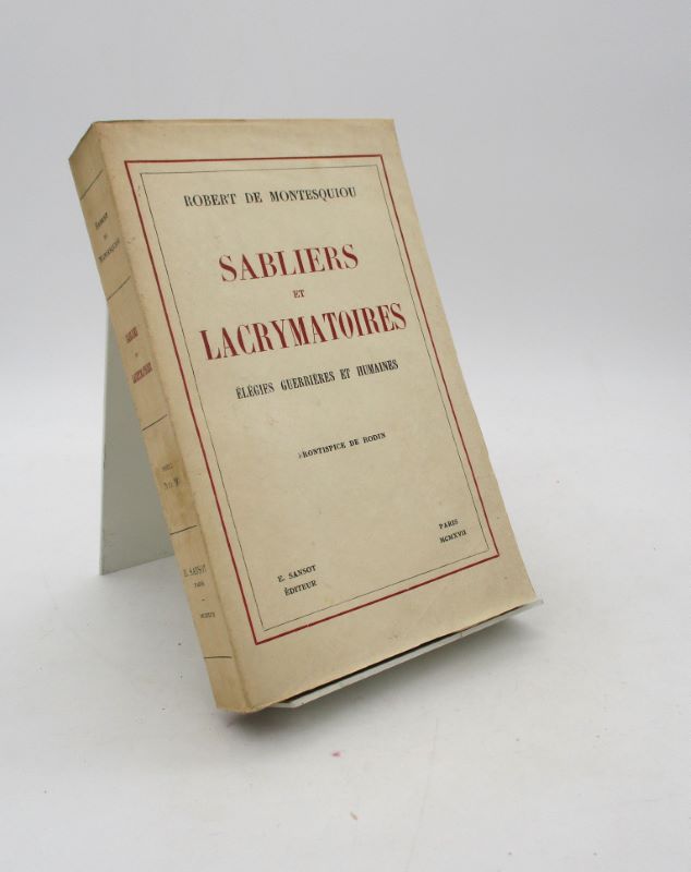 Couverture du livre Estimation du livre « sabliers et Lacrymatoires. Élégies guerrières et humaines »