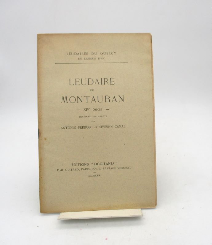 Couverture du livre Estimation du livre « leudaire de Montauban – XIVe siècle »