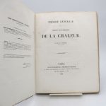Couverture du livre Estimation du livre « théorie générale des effets dynamiques de la chaleur »