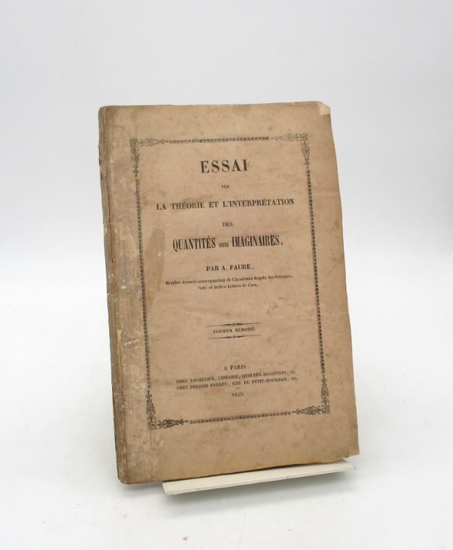 Couverture du livre Estimation du livre « essai sur la théorie et l’interprétation des quantités dites imaginaires »