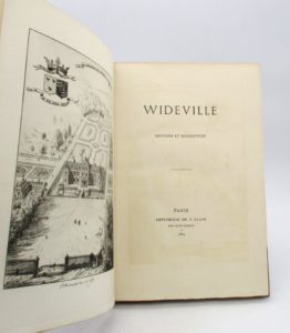 Estimation Beaux-Arts - Couverture du livre Estimation du livre « wideville : Histoire et Description »