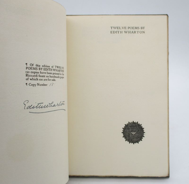 Couverture du livre Estimation du livre « twelve Poems by Edith Wharton »