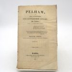 Couverture du livre Estimation du livre « pelham, ou les Aventures d’un gentilhomme angais »