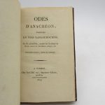Couverture du livre Estimation du livre « odes d’Anacréon traduites en vers languedociens »