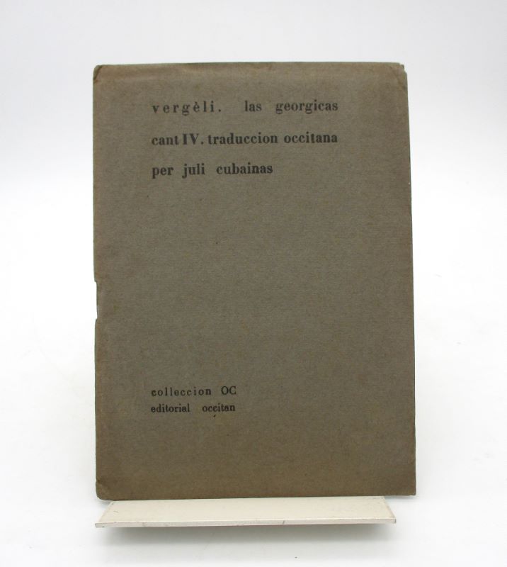 Couverture du livre Estimation du livre « las Georgicas cant. IV traduccion occitana per Juli Cubainas »