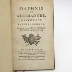 Couverture du livre Estimation du livre « daphnis et Alcimadure, pastorale languedocienne »