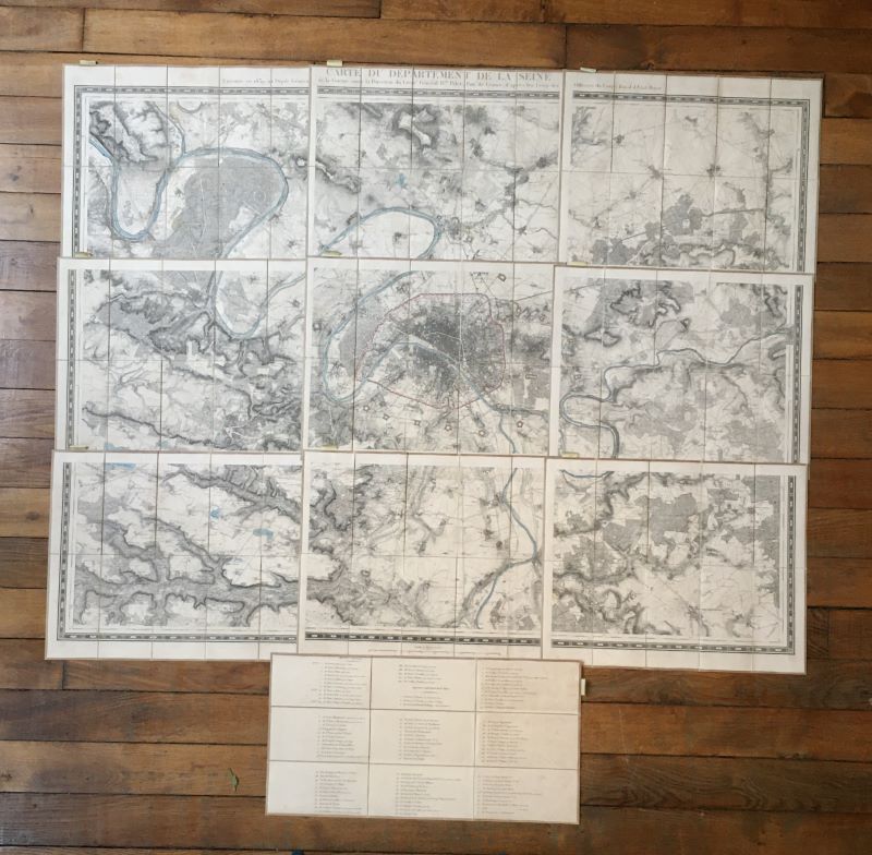 Couverture du livre Estimation du livre « carte du département de la Seine »
