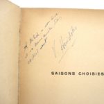 Couverture du livre Estimation du livre « saisons choisies – poèmes »