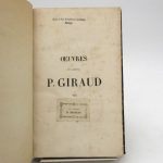Couverture du livre Estimation du livre « oeuvres du cardinal P. Giraud »