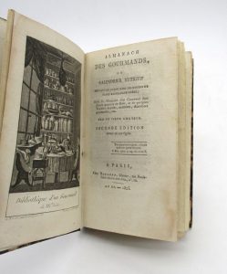 Estimation Arts de vivre – Gastronomie - Couverture du livre Estimation du livre « almanach des gourmands, ou Calendrier nutritif servant de guide pour faire excellente chère : I-IV années »