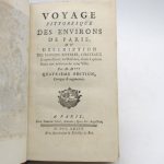 Couverture du livre Estimation du livre « voyage pittoresque des environs de Paris »