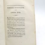 Couverture du livre Estimation du livre « mémoires historiques sur Louis XVII »