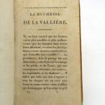Couverture du livre Estimation du livre « la Duchesse de La Vallière »