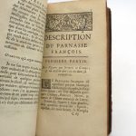 Couverture du livre Estimation du livre « description du Parnasse français, exécuté en bronze »