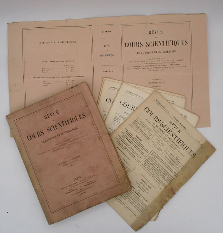 Couverture du livre Estimation du livre « revues des cours scientifiques de la France et de l’étranger »