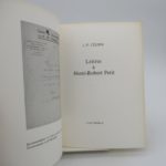 Couverture du livre Estimation du livre « lettre à Henri-Robert Petit »