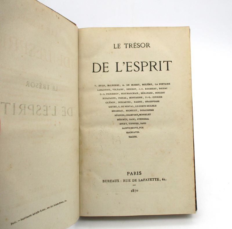 Couverture du livre Estimation du livre « le Trésor de l’esprit »