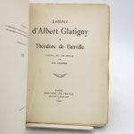 Couverture du livre Estimation du livre « lettres d’Albert Glatigny à Théodore de Banville »