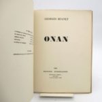 Couverture du livre Estimation du livre « onan »