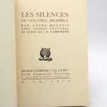 Couverture du livre Estimation du livre « les Silences du colonel Bramble »