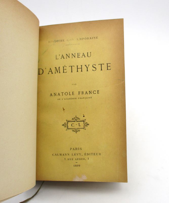 Couverture du livre Estimation du livre « l’Anneau d’améthyste »
