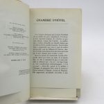 Couverture du livre Estimation du livre « chambre d’hôtel »