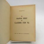 Couverture du livre Estimation du livre « un chapitre inédit de Claudine s’en va »