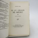 Couverture du livre Estimation du livre « si le grain ne meurt »