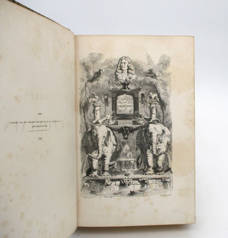 Couverture du livre Estimation du livre « fables de La Fontaine illustrées par Grandville »