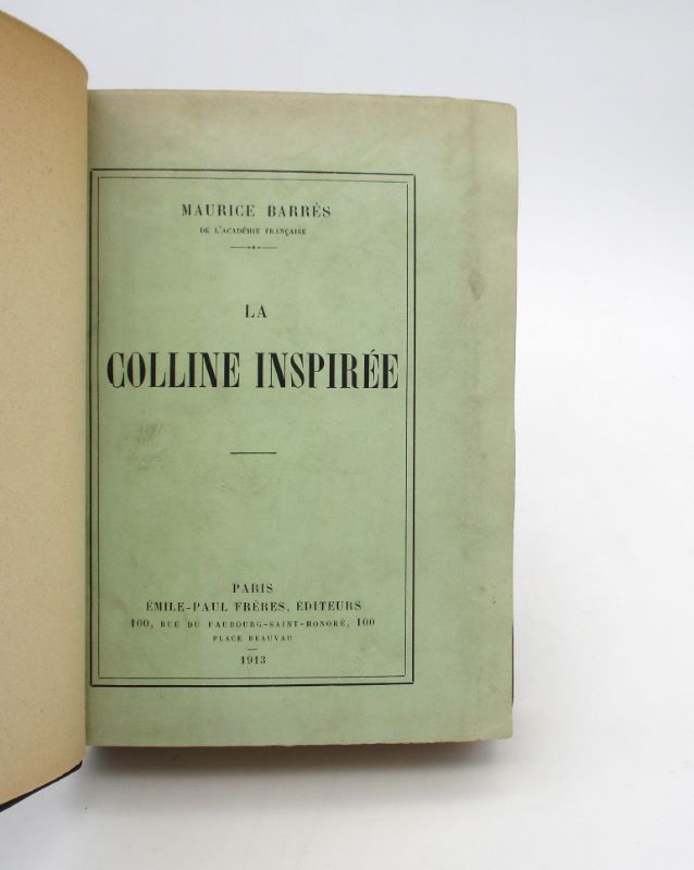 Couverture du livre Estimation du livre « la Colline inspirée »