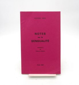 Estimation Sciences Humaines - Couverture du livre Estimation du livre « notes sur la sensualité »