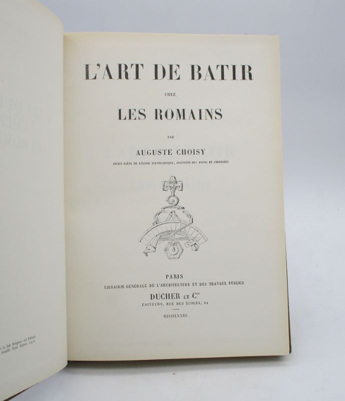 Couverture du livre Estimation du livre « l’Art de bâtir chez les romains »