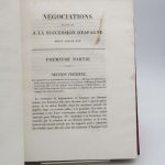 Couverture du livre Estimation du livre « négociations relatives à la succession d’Espagne sous Louis XIV »
