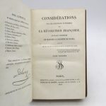 Couverture du livre Estimation du livre « considérations sur les principaux événements de la Révolution française »