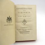 Couverture du livre Estimation du livre « considérations sur l’esprit et les moeurs »