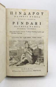 Estimation Livre ancien - Couverture du livre Estimation du livre « pindari Olympia, Nemea, Pythia, Isthmia »