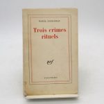 Couverture du livre Estimation du livre « trois crimes rituels »