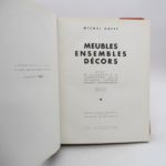 Couverture du livre Estimation du livre « meubles – Ensembles – Décors »