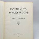 Couverture du livre Estimation du livre « l’Aptitude au vol du pigeon voyageur »