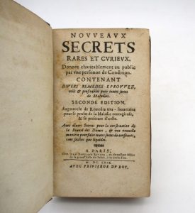 Estimation Sciences et médecine - Couverture du livre Estimation du livre « nouveaux secrets rares et curieux »