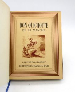 Estimation Livre illustré - Couverture du livre Estimation du livre « don Quichotte »