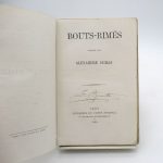 Couverture du livre Estimation du livre « bouts-rimés »