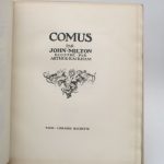 Couverture du livre Estimation du livre « comus »